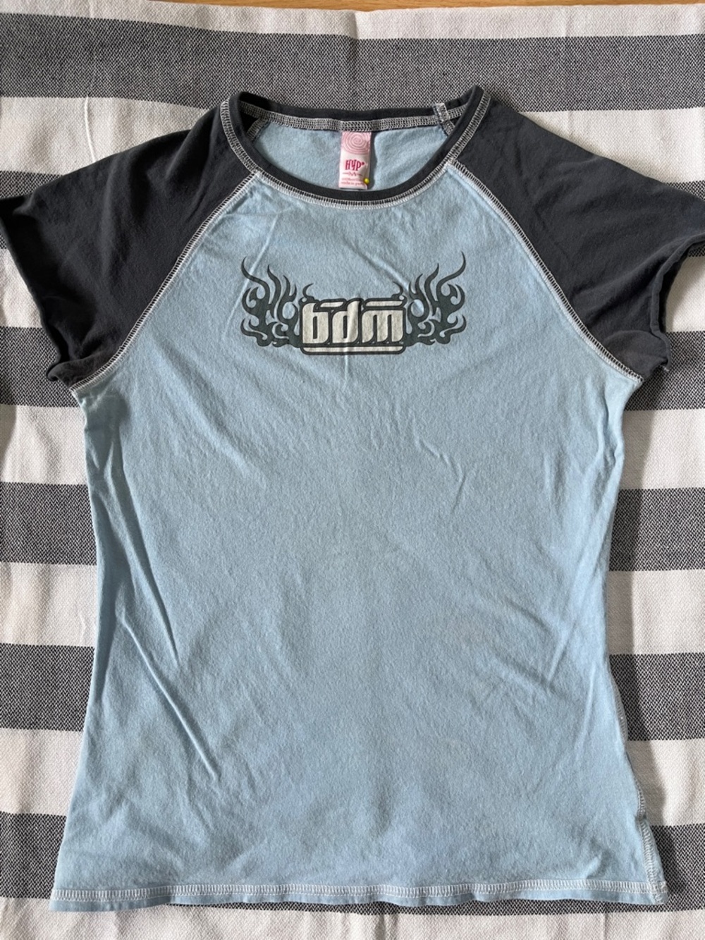 Big Dog Motorcycle/Choppers tee with raglan sleeves